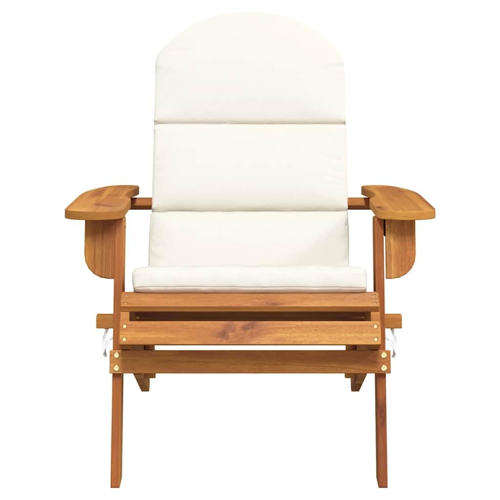 vidaXL Adirondack-Gartenstuhl mit Kissen Massivholz Akazie