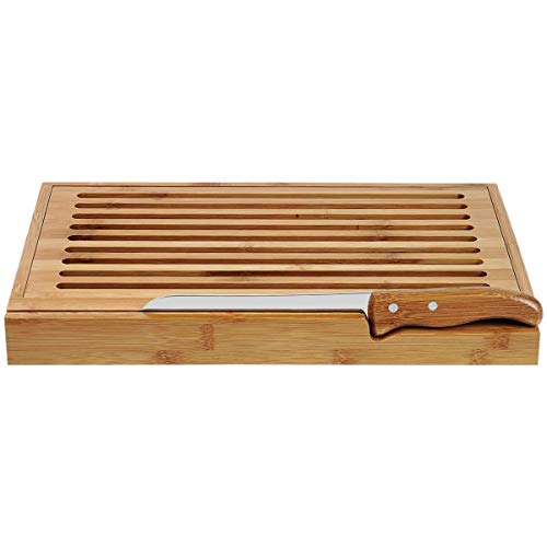 Tábua de Corte para Pão com Faca Verona Migalheira Cozinha