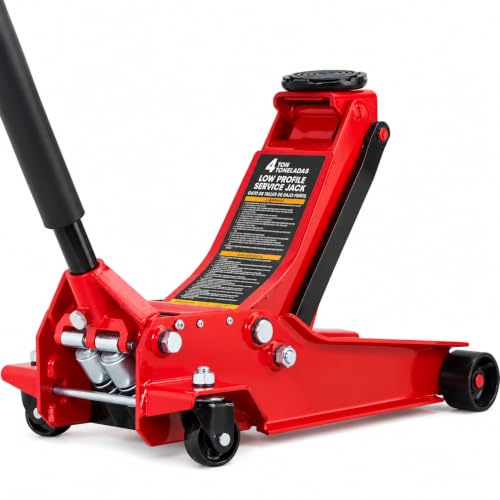 Big RED 4 Ton (8,000 lb) Hydraulic Low Profile Service Floor Jack...