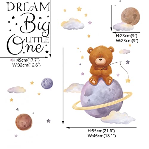 Runtoo Vinyl Vinilo Decorativo Bear Dream Big 36x24 in miniatura 4