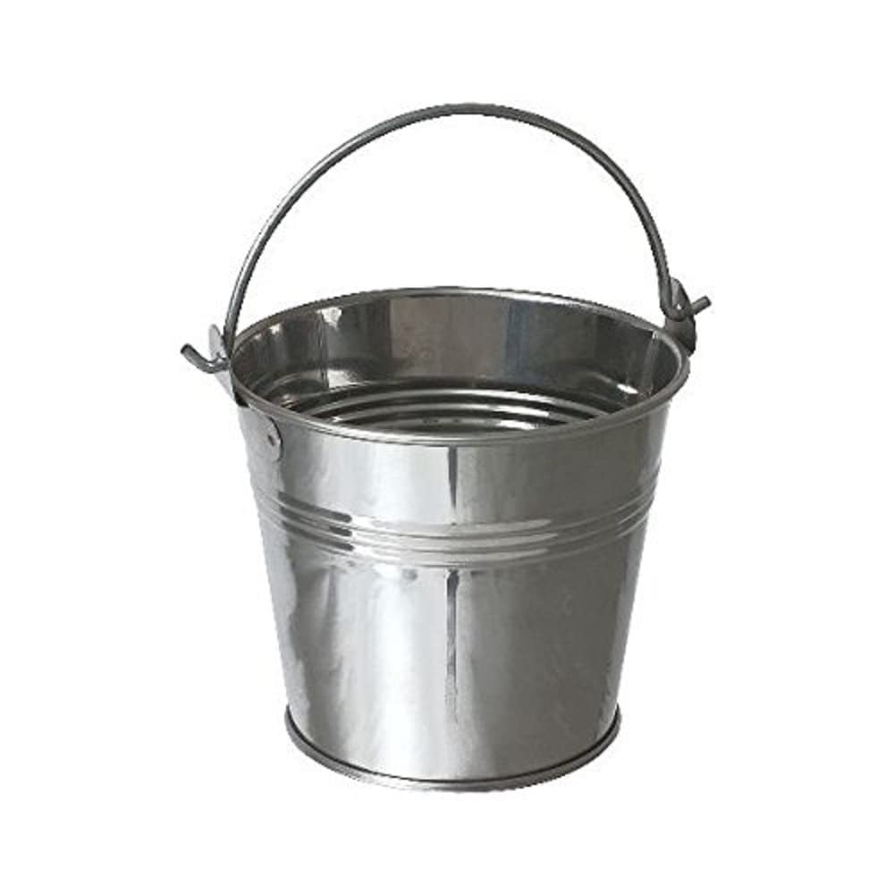Genware NEV-SSB10 Stainless Steel Serving Bucket, 10 cm