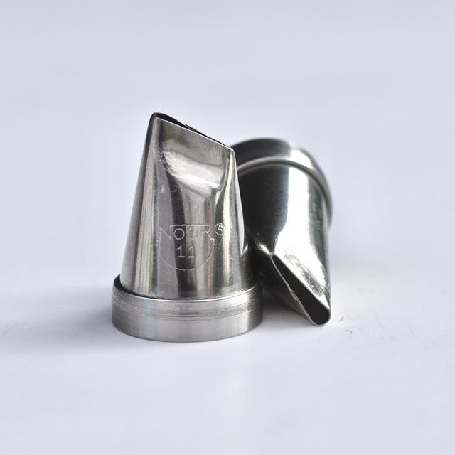 CAKE DECOR™ Small Nozzle - No. 11 Petal Shape Piping Nozzle with Collar Ring-image-28