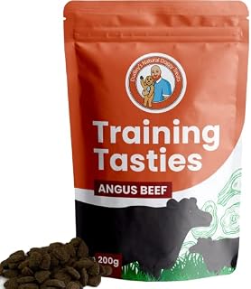 Dudley's Training Tasties Natural Dog Treats - Angus Beef Flavour - Deliciously Healthy Dog and Puppy Training Treats - 200g