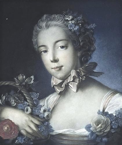 Impression tableaux peinture sur toile de François Boucher portrait de jeune femme artistique