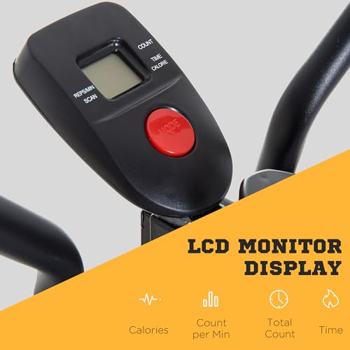 HOMCOM Air Walker with LCD Monitor, Elliptical Trainer for Aerobic Exercise, Cross Trainers Exercise Machines for Home, 110kg Capacity, 96 x 60 x 152cm - Image 5