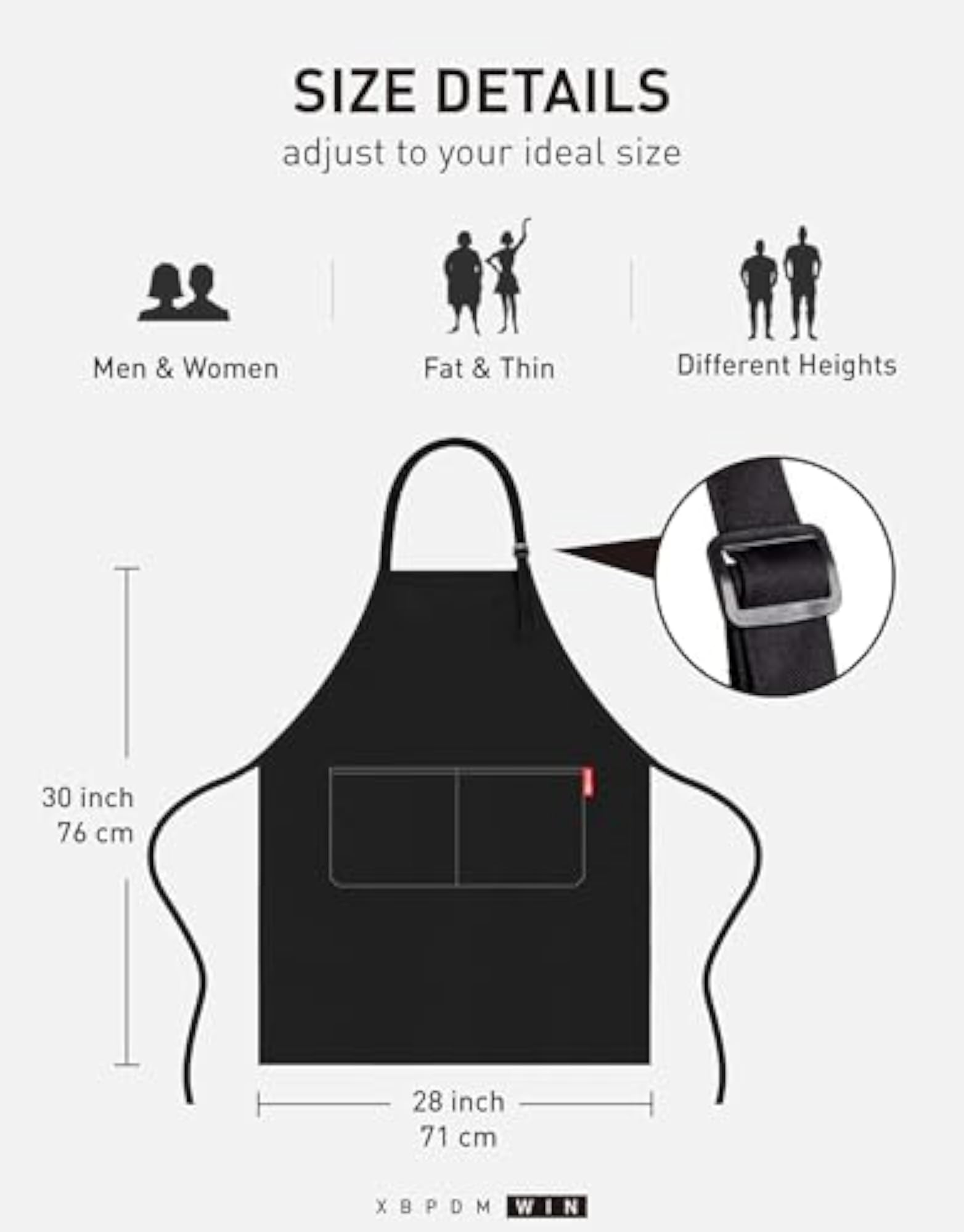 Funny Cooking Apron for Men - I LOVE BACON