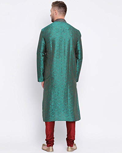 Image of Sanwara Men's Woven Designer Silk Kurta