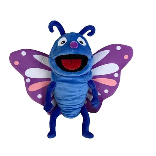 Fantoche de Mão Insetos de Pelúcia, Brinquedos de Pelúcia, Acessório Educacional, Desenvolvimento Cognitivo (Borboleta)