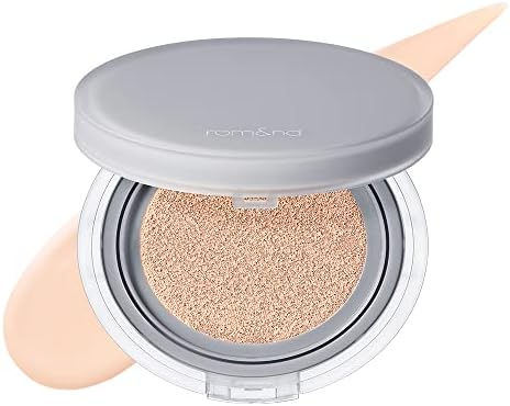 Rom&nd Nu Zero Cushion (02 Pure 21) Long Lasting, High Coverage, Semi Matte Finish, Flawless Complexion Without Cakey Face, Makeup Base and Fixer, Thinly Layered, Korean Cushion Foundation