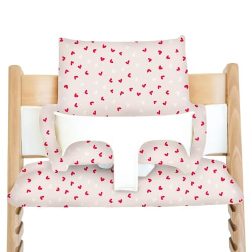 Image of Nibble and Rest Cushion for Stokke Tripp Trapp High Chairs, Soft Padded Seat & Backrest, Baby Set Compatible, Wipeable, Machine Washable, Easy to Clean, Stylish Print