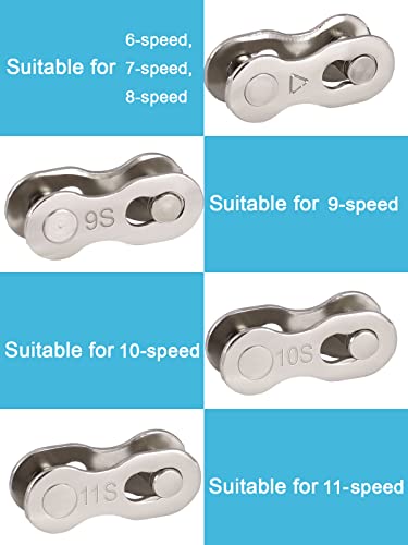 Anello Mancante per Bicicletta,5 Paia Falsa Maglie...