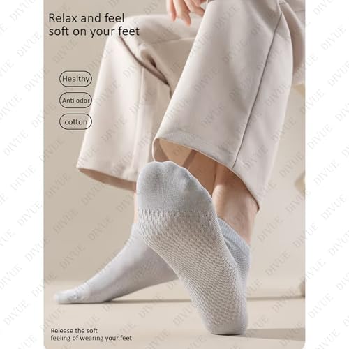 Image of VAIDUE Ankle Length Socks for Men and Women | Cotton Breathable Soft Fabric | Odor Free & Sweat Resistant | Anti Slip Comfortable Fit | Durable Everyday Wear | Multi Color Pack of 5 Unisex Socks