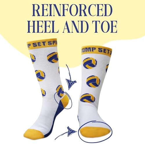 InnoBeta Volleyball Gifts for Teen Girls Socks, One Size Crew Socks, Volleyball Coach Gift Ideas on Birthday - If You Want A Soft Serve Go Get Ice Cream3