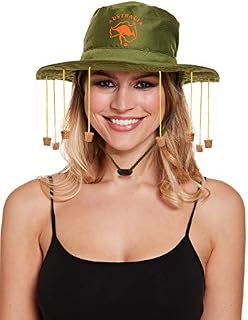 labreeze Australian Hat W/10 Strung Corks Adult Australian Aussie Day Party Fancy Dress Cap