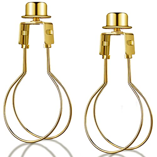 Image of Honoson Bulb Lamp Shade Light Bulb Clip Adapter Includes Finial and Lampshade Levellers for Replacement