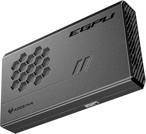 AOOSTAR XG76-7600XT - Estación de expansión para Tarjeta de expansión EGPU, Radeon RX 7600 XT, 8 GB GDDR6, RDNA3-GPU, estación Base de gráficos Externa con Oculink/USB4/HDMI/Tipo C/DP*2