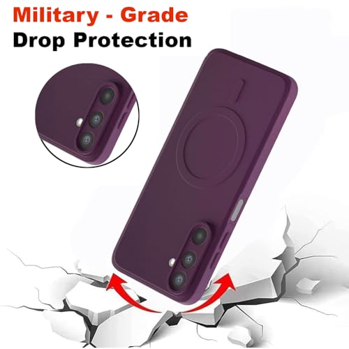 Image of Back Cover | MagFit Ring Design (Non-Magnetic) | Shockproof Protection | Anti-Slip Grip | Raised Camera Edges | Slim Protective Case for Samsung Galaxy A17 5G / F17 5G / M17 5G (Purple)