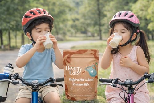 Image of Hearty Eats Rajgira Nut & Seed Calcium Mix Vegan Milk Drink Mix No Preservatives � Ready in Just 2 Minutes