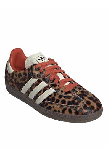 Image of adidas Samba OG Womens Sneaker (Leopard Print Gum, 5)