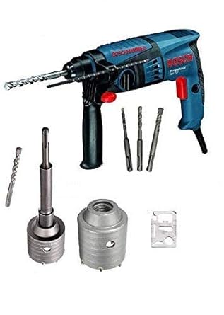 Krost Bosch Gbh 200 Professional Rotary Hammer With Concrete Holesaw For Drilling On Wall Concrete Brick Blue Amazon In Industrial Scientific
