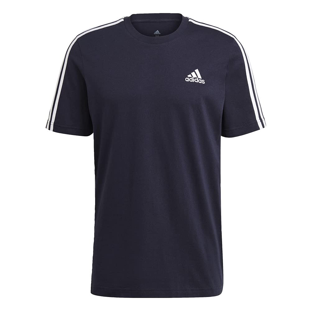 adidas Men's Essentials 3-Stripes Tee, Legend Ink, XXL