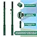 Otoolling Square Tennis Posts with Ground Sleeves Outdoor Heavy Duty Court Permanent Playground Kit Green Spray Tennis Challenge Court Net Quick Fixation System Equipped with a Cable Reel