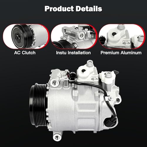 Image of CCIYU AC Compressor w /Clutch for Mercedes-Benz SL55 AMG 5.5L 2008