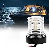 Navigationslicht für Boote, LED-Leuchten Signallampe, 12V LED Navigationslicht für Marineboote, Marine Ankerlicht 360 Grad Rundum Bootslicht Marine Yacht Anker Licht Für Schwimmende Fischerboote Kajak