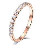 💕 Regalo exquisito 💕 Representa el amor eterno y la promesa, y se puede regalar como anillo de compromiso a tu amante. El mejor regalo para compromiso, boda, día de San Valentín, Acción de Gracias, Navidad y Año Nuevo.