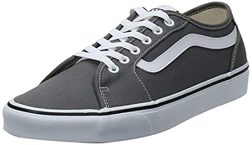 Vans men's filmore decon platform shoes, grey canvas pewter white…