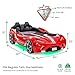 Cilek GTS EV Twin Race Car Bed, Remote Control, LED Lights, EV Sound FX, Vegan Leather Interior, License Plate, Red