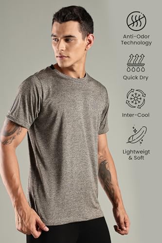 Image of XENOVAURBAN Men's Dryfit Round Neck T-Shirt | Sports Gym T-Shirt for Men - DRY1