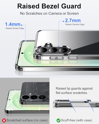 Image of HOOMIL Case for Samsung Galaxy S26 FE, Anti-Yellowing, Clear