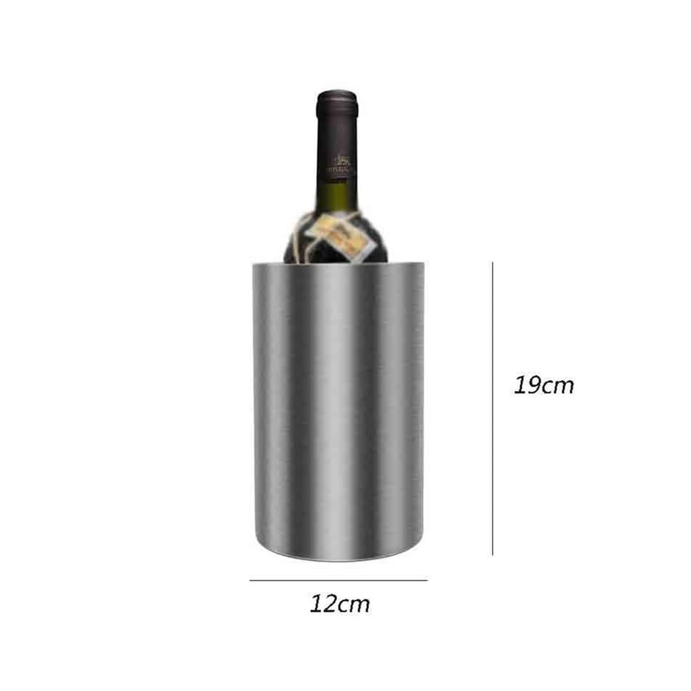 Doppel-Eiskübel aus Edelstahl, 1600 ml, Wein- und Champagner-Kühler, elegantes Bar-Party-Zubehör für Bier, Wein und Eis, perfekt für Heimunterhaltung und Veranstaltungen