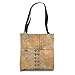 Vintage World Country Map, Distressed Globe Maps Gift Tote Bag