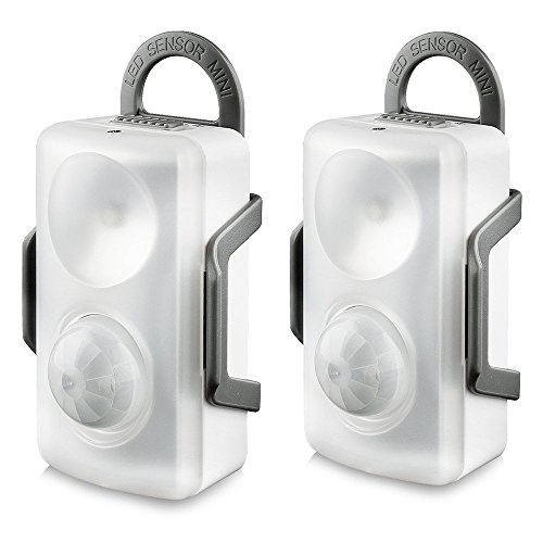 QPAU Magnetic LED Motion Sensor Light Easy Mount Portable for Home, Camping, Outdoor, Cabinet, Kitchen, Garage, Storage，Hallway, Bathroom, Bedroom, and More (2 Pack)