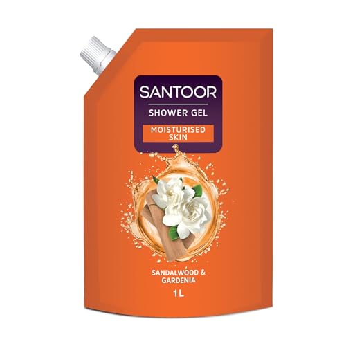 Image of SANTOOR SHOWER GEL SANDALWOOD & GARDENIA 1L