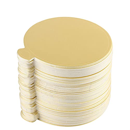 Listado de Pastel de carton del mes. 44 AUNMAS Mini Tableros para Tartas, Base Redonda de Cartón Dorado de Mousse de para Cupcakes Pizza Platos de Postre Bandeja para Exhibición de Boda Cumpleaños Pasteles