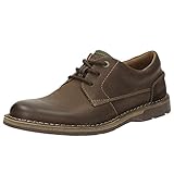Clarks Edgewick Plain, Zapatos de Cordones Derby Hombre, Marrón (Dark BrownLea), 43 EU