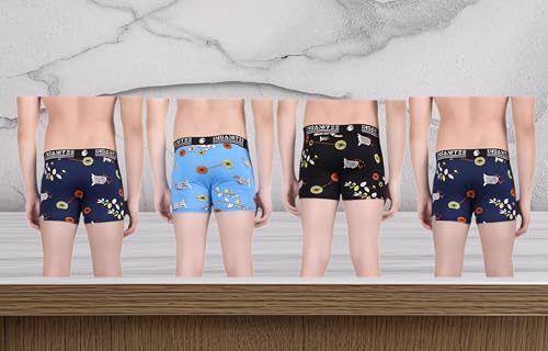 Image of Men's Nylon Stretch Printed Trunk | Ultra-Soft, Breathable Innerwear for Men | Stylish & Supportive Fit