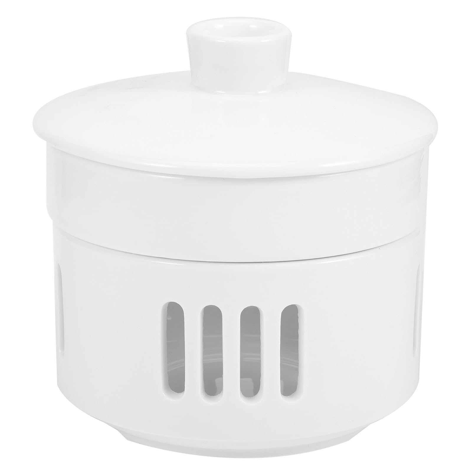 Bol à soupe en céramique blanche Luxshiny avec chauffe-plat bougie