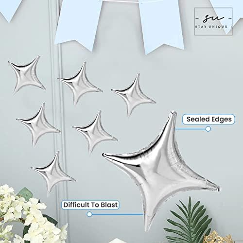 STAYUNIQUE1 Baby Blue Balloon Arch Kit- 145 PCs Blue & Silver Garland Kit, Easy to Assemble Backdrop Décor- Perfect Background Decoration for Wedding, Birthday Party, Baby Shower