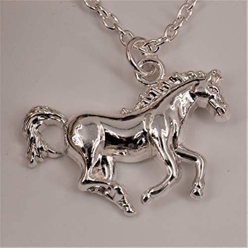 My Little Pony Pendant Silver Horse Necklace Best for Cowgirl Teen Girls Equestrian Birthday Gift Jewelry3