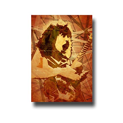 Xicplc Eddie Van Art posters Eddie Van Halen - Lienzo decorativo (61 x 91 cm, sin marco, sin marco