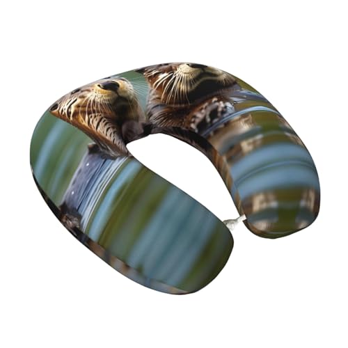 Almohada cuello en U Espuma viscoelástica Talla única miniatura 2