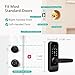 Jacchozhi Smart Lock with Face Recognition, 3-in-1 Camera+ Doorbell+ Keyless Entry Door Handle, Palm Vein, Fingerprint, Keypad, WiFi Electronic Knob for Front Door and Bedroom,Motion Sensor,Tuya App