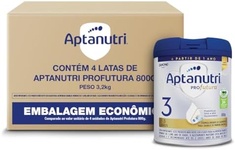 Pack Aptanutri 3 Profutura com 4 unidades de 800g - 3,2kg - Conté...