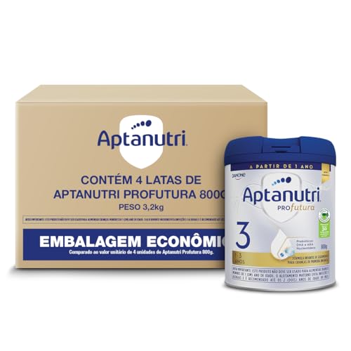 Pack Aptanutri 3 Profutura com 4 unidades de 800g - 3,2kg - Conté...
