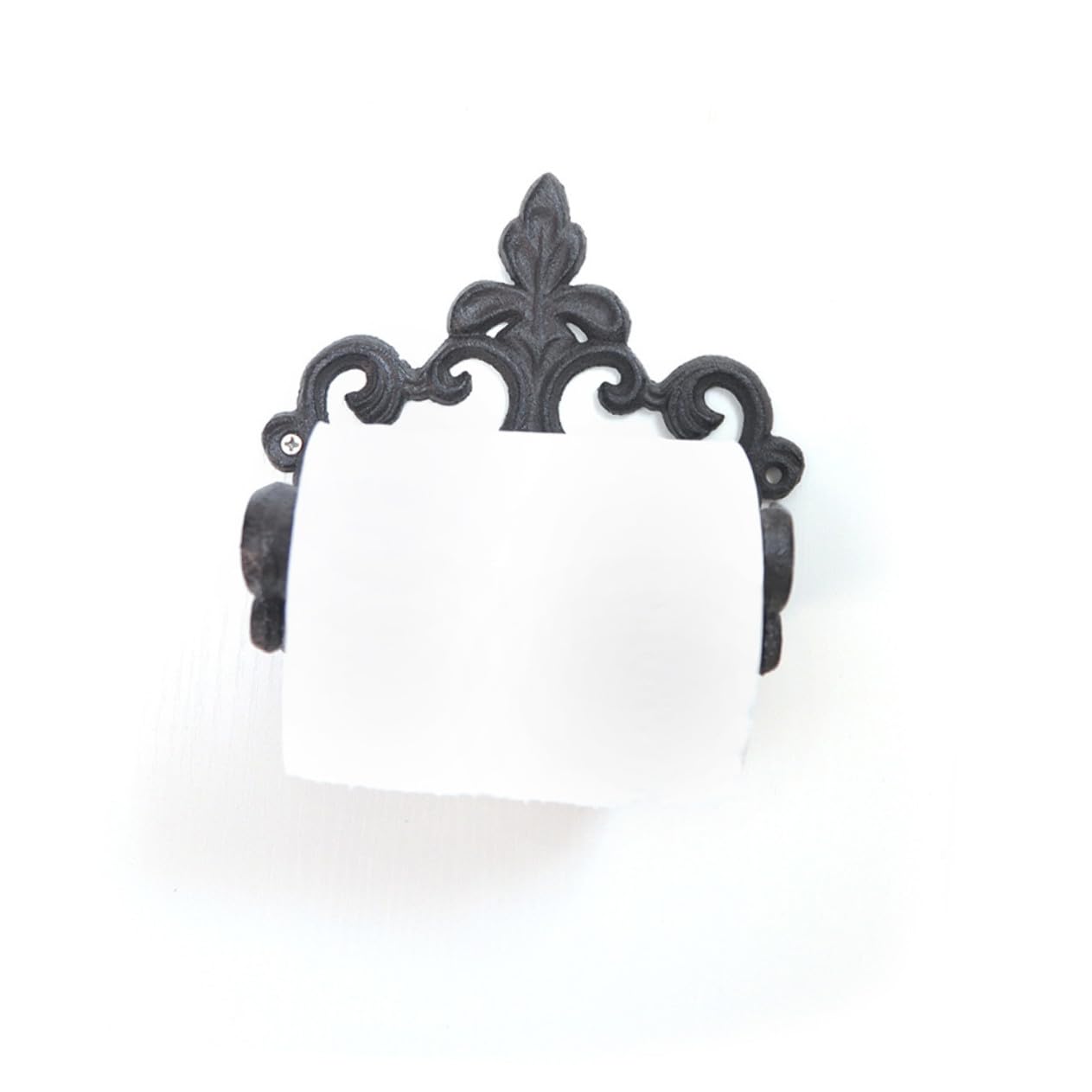 2 Toalleros para Colgar Toallas Negro Anillo Redondo de Hierro Forjado Resistentes al Desgaste Incluye Accesorios de Instalación para Baño Moderno