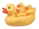 La familia patito adorable baño se puede exprimir y llena de agua y son perfectas para la práctica de la motricidad fina